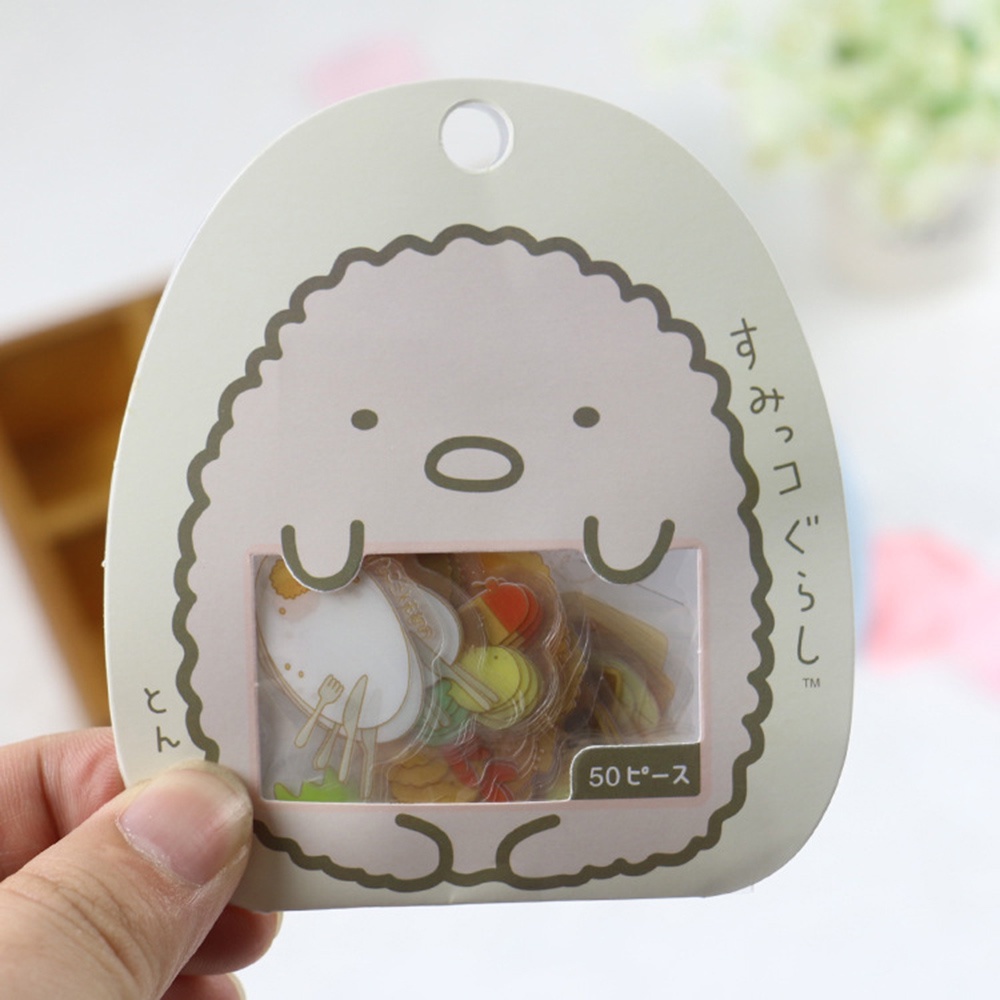 Bộ 50 miếng dán trang trí hình hoạt hình dễ thương DIY