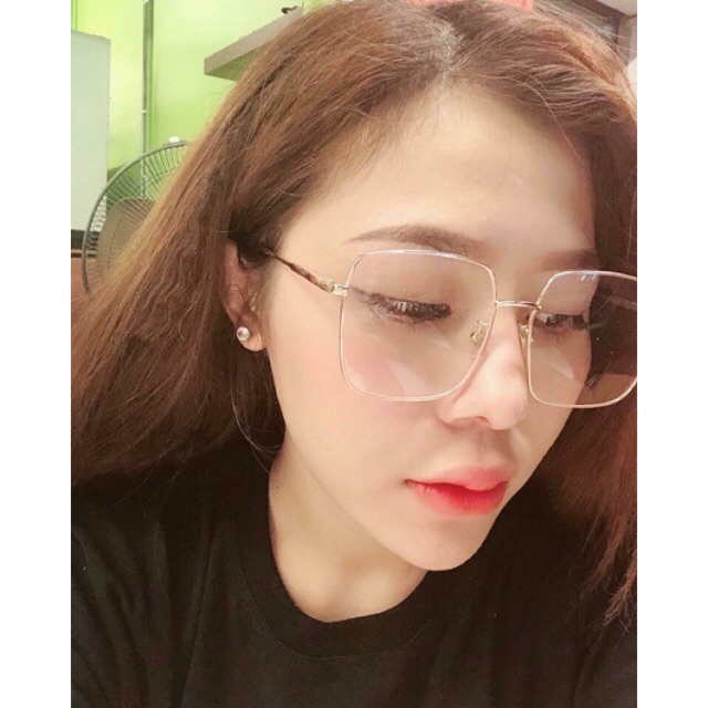 [Giá Sốc] Mắt Kính Giả Cận Form Vuông Hot Hit Mới Về - Hazo