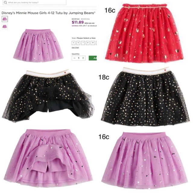Chân váy Disney bé gái  dư xịn