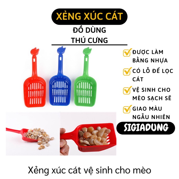 [SGD] Xẻng Xúc Cát Cho Mèo - Dụng Cụ Hốt Cát Vệ Sinh Phân Cho Chó Mèo 8057