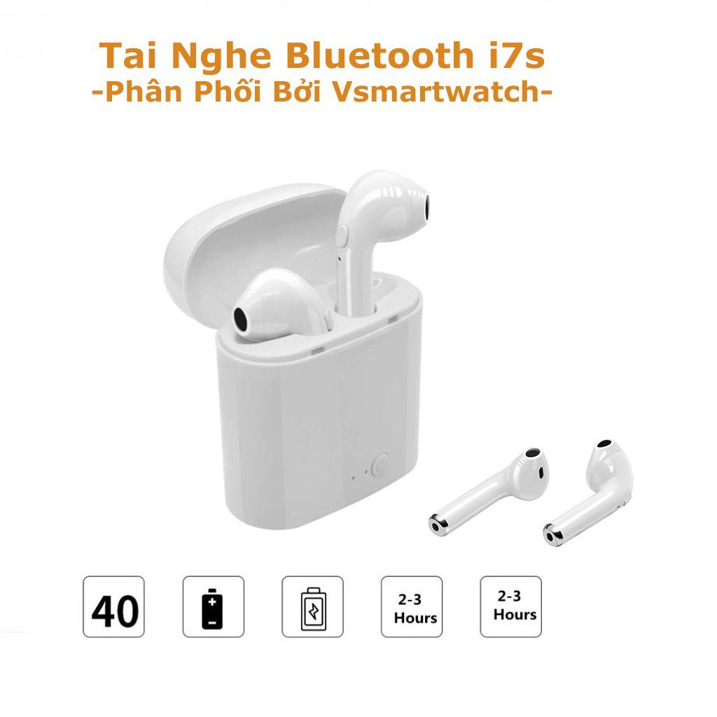 Tai Nghe Bluetooth i7s - Tai Nghe Không Dây Siêu Hot - Phiên Bản Hai Tai Nghe Độc Lập Kèm Hộp Sạc Tự Động