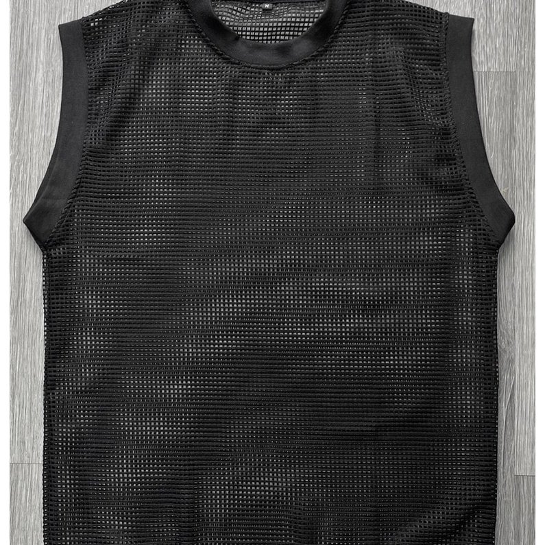 Áo ba lỗ lưới sát nách nam thời trang phong cách Hip hop đường phố