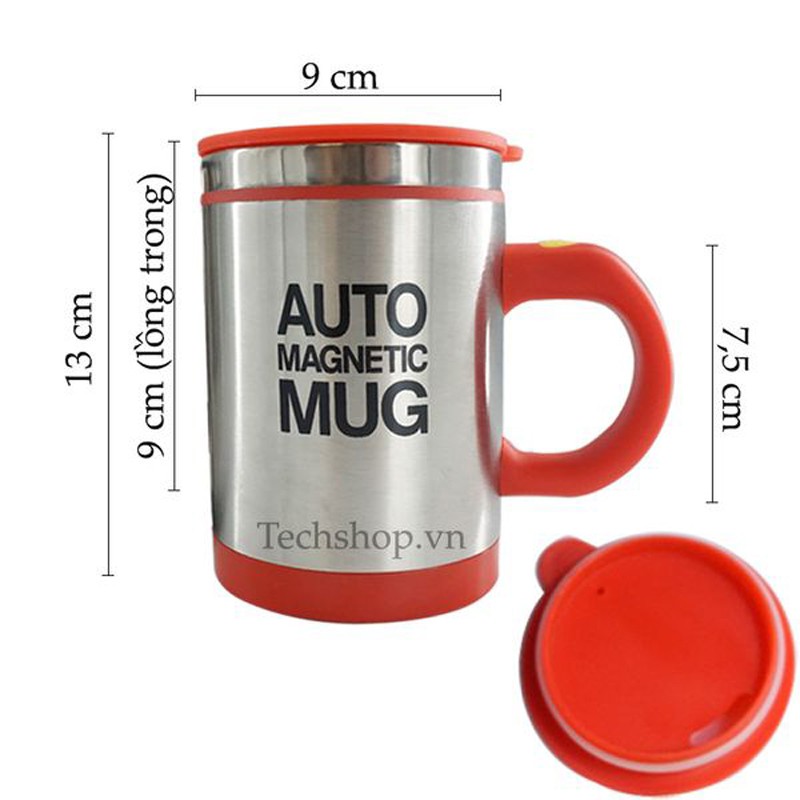 Cốc tự khuấy thông minh,cốc tự pha cafe cao cấp Self Stirring Mug rễ ràng su dụng