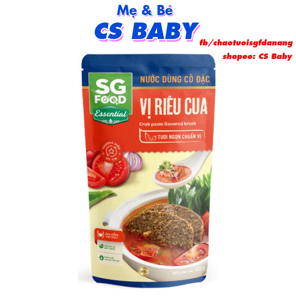 Nước Dùng Cô Đặc Vị Riêu Cua Sài Gòn Food 180g -CS Baby