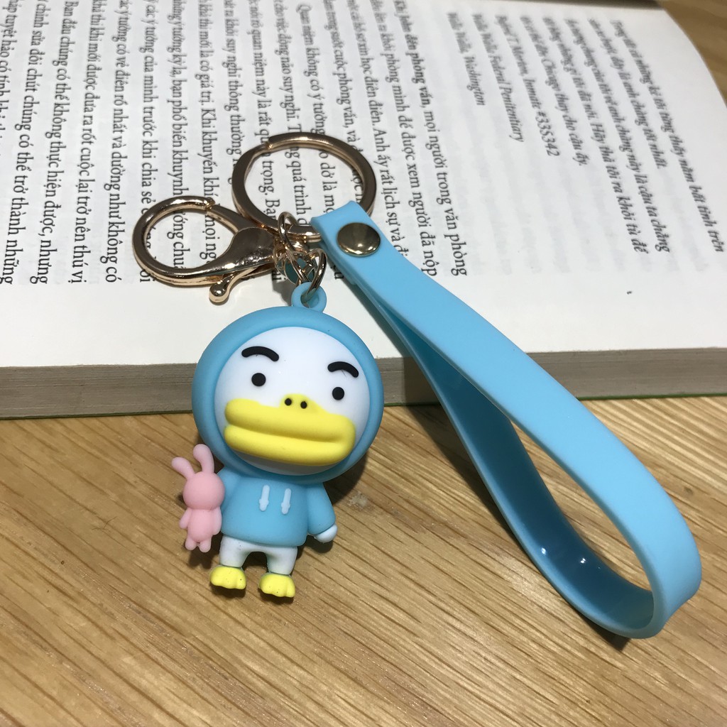 Móc khóa KAKAO TALK siêu đẹp - Móc khóa gấu, vịt và đào