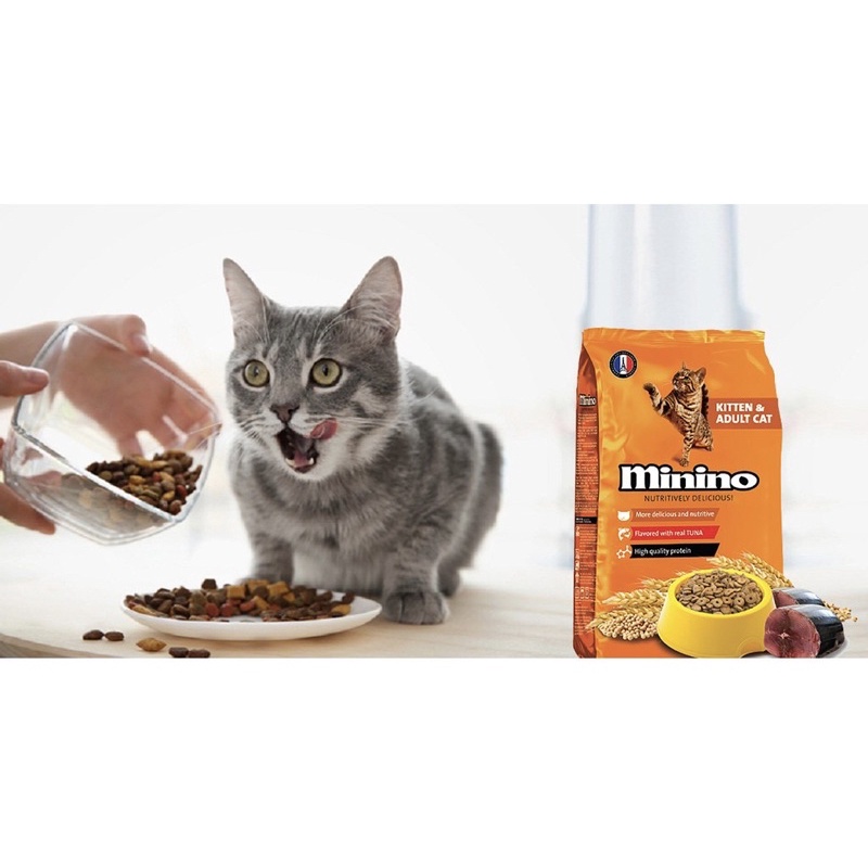 Thức Ăn cho Mèo Minino Tuna vị Cá Ngừ gói 1.3Kg | Vie PETSHOP