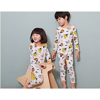 Bộ pijama dài tay bé gái Haloween 100% cotton - Olomimi Hàn Quốc