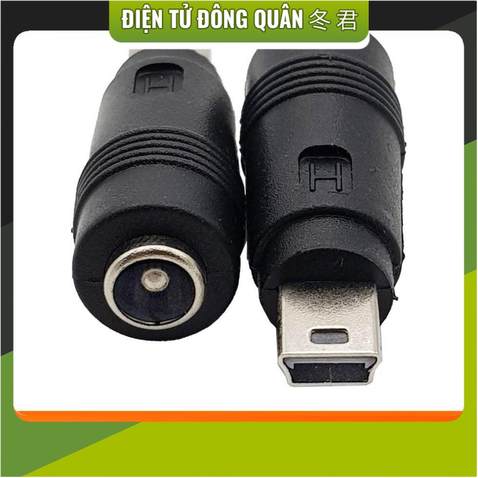 [HCM]  Đầu chuyển đổi DC 5.5×2.1mm sang Mini USB [ĐIỆN TỬ]