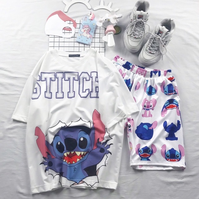 FULL SET SHORT CARTOON STICH 🍭🍭🍭