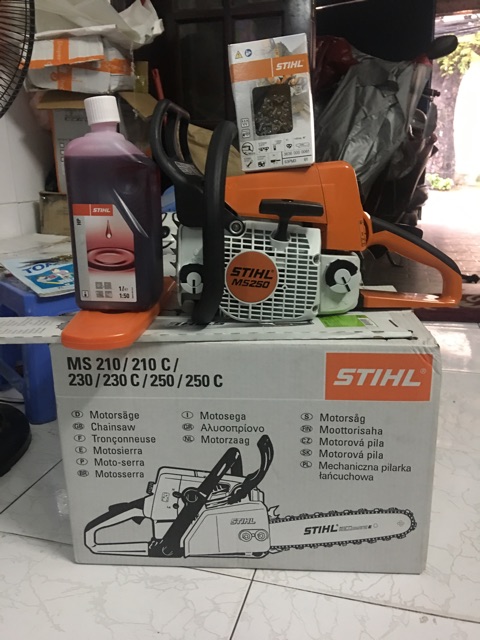 [Sale 25%] Máy cưa xích MS 250 STIHL tặng kèm 1 chai nhớt pha xăng 1 lIT