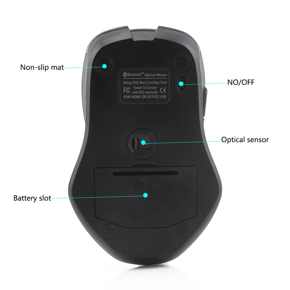 CHUYI Chuột Quang Gaming Bluetooth 3.0 Không Dây KèM Phụ KiệN