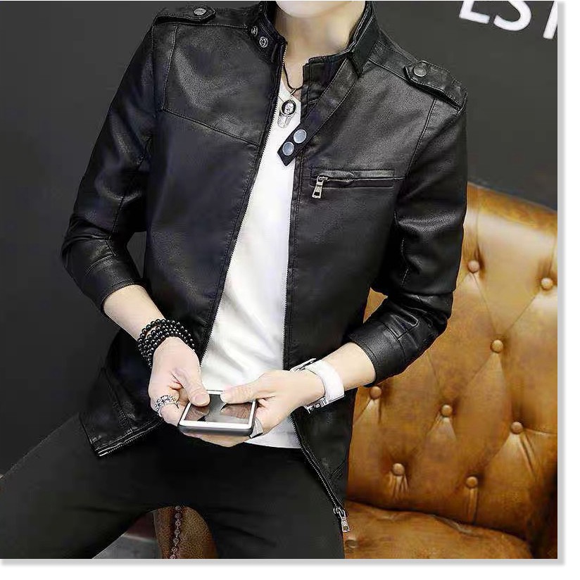 ÁO KHOÁC DA NAM PHONG CÁCH SIÊU NGÀU THỜI TRANG