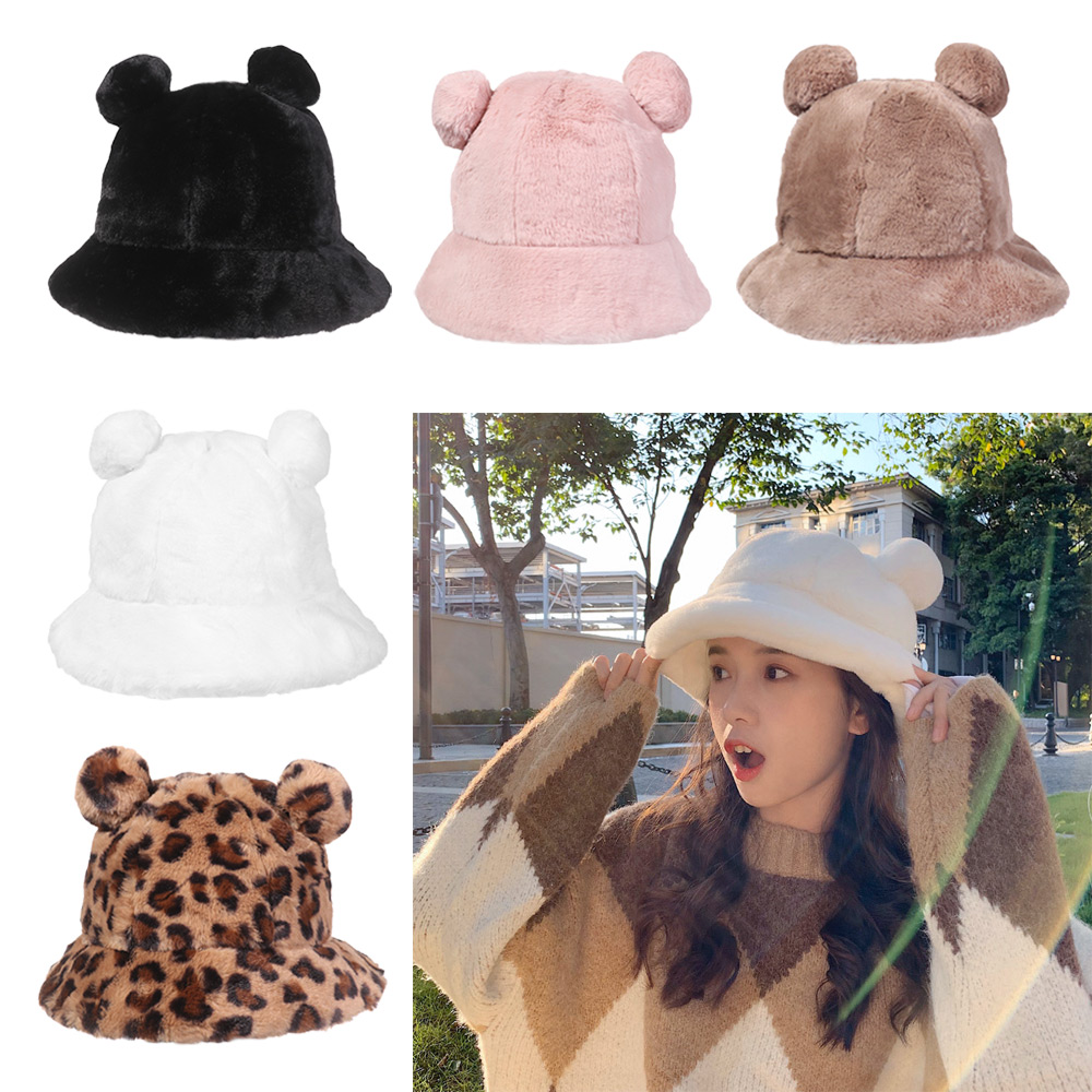 Nón Giữ Ấm Tai Gấu Xinh Xắn Dành Cho Nữ