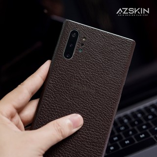 Miếng Dán Da Bò Thật Cho Samsung s10 plus Màu Nâu Đất (M09)