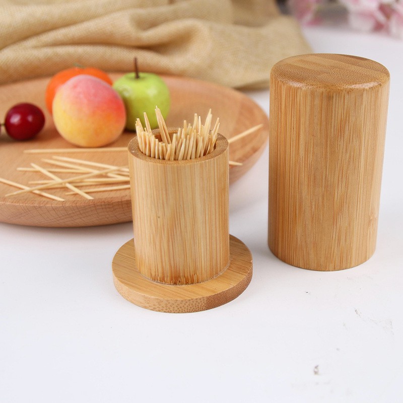 Hộp đựng tăm, Lọ tăm Tre Phụ kiện bàn ăn GU DECOR WOODEN - An toàn cho mọi nhà