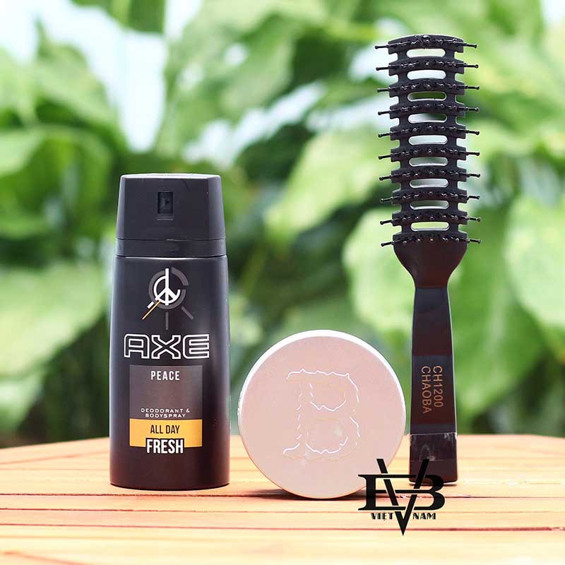 sáp vuốt tóc nam Tigi + Xịt khử mùi toàn thân AXE 150ml - Tặng kèm lược tạo kiểu