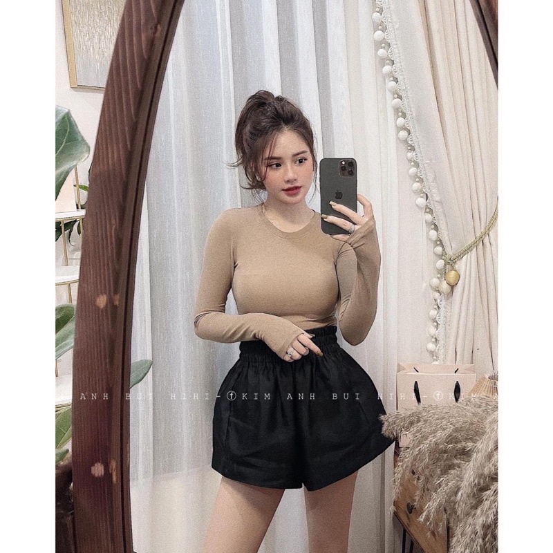 [Siêu Hot] Áo Len Xỏ Ngón Boddy Trơn Cổ Tròn 4 Màu, Áo Len Dáng Ôm Có Ảnh Thật Kèm Video | BigBuy360 - bigbuy360.vn