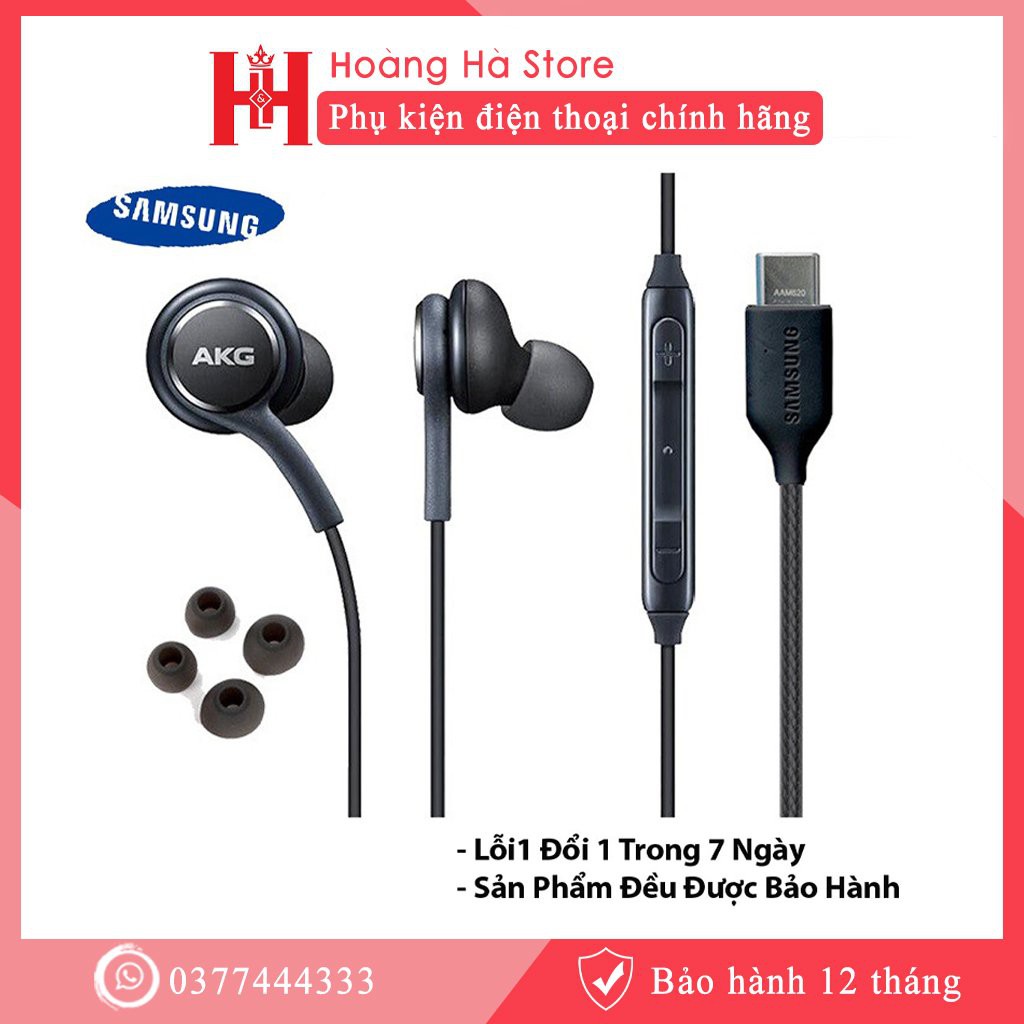 Tai nghe AKG SamSung S8/S9/S10/S20/Note10 Zin Vietnam cao cấp - Bảo hành 12 tháng 1 đổi 1