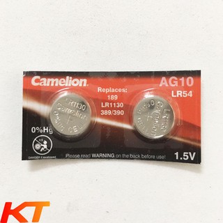Pin LR1130, AG10,LR54, 189 Camelion Plus Alkaline (vỉ 2 viên)