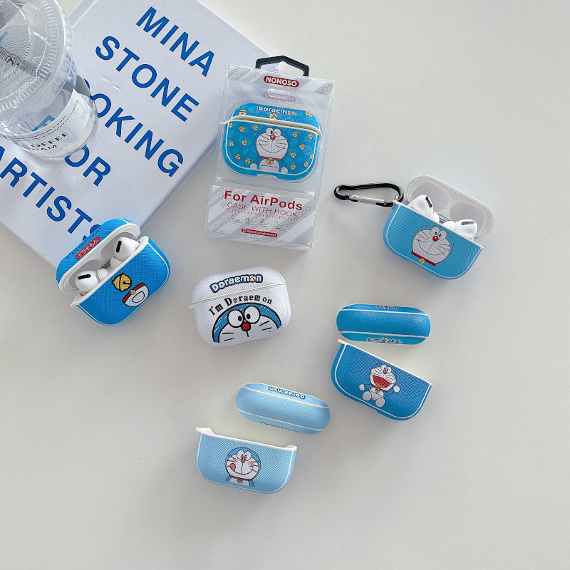 Còn hàng Hộp đựng bảo vệ tai nghe apple airpods 2 airpods Pro mới Vỏ Bảo Vệ Hộp Sạc Tai Nghe Airpods 2 / Pro Chống Rơi Hình Doraemon Chất Lượng Cao