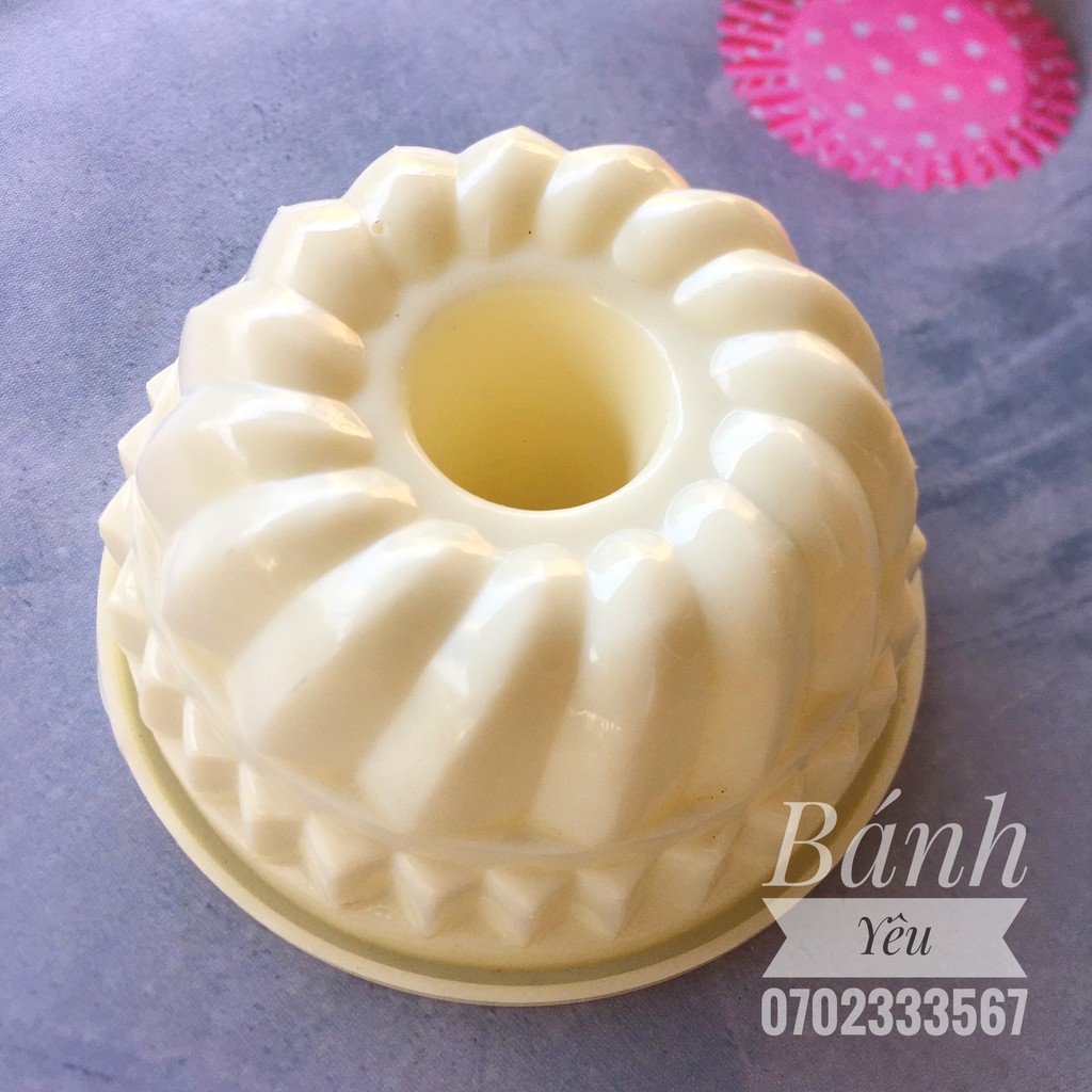 Khuôn Rau câu/Pudding Nhựa Tròn Lõi Giữa - KH09