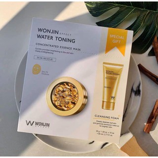 (Tặng 1 tuýt srm )Mặt nạ vàng WONJIN dưỡng trắng và trẻ hoá da – Effect Water Toning Mask