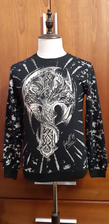 Áo nỉ nam dài tay in hình