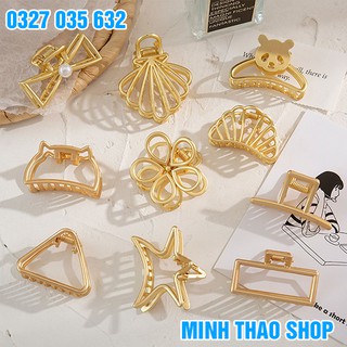Cặp - kẹp tóc kim loại mạ vàng thời trang