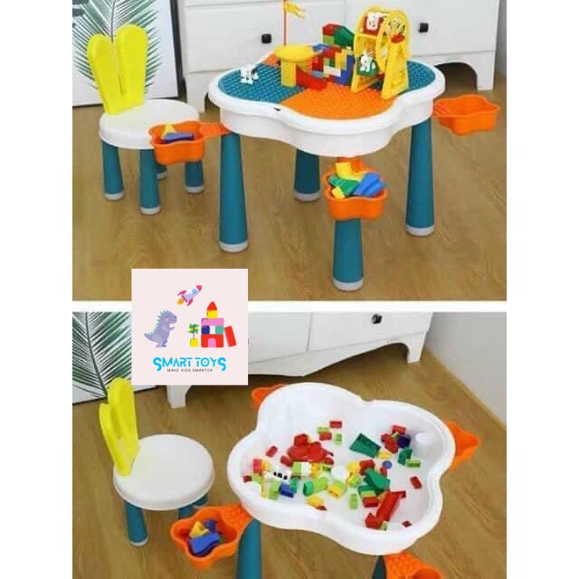 Bộ bàn Lego đa năng cho bé, Bàn học cho bé