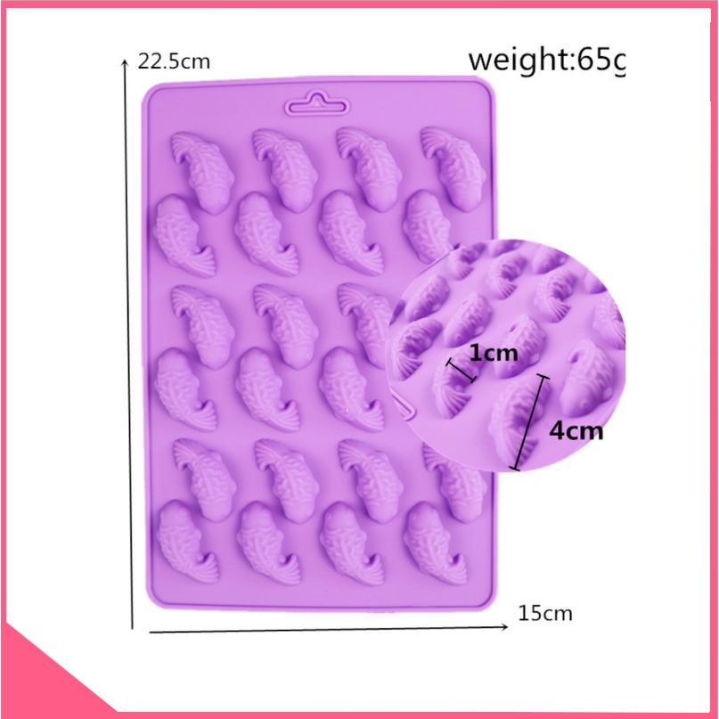 Khuôn silicon làm rau câu hình cá koi mini