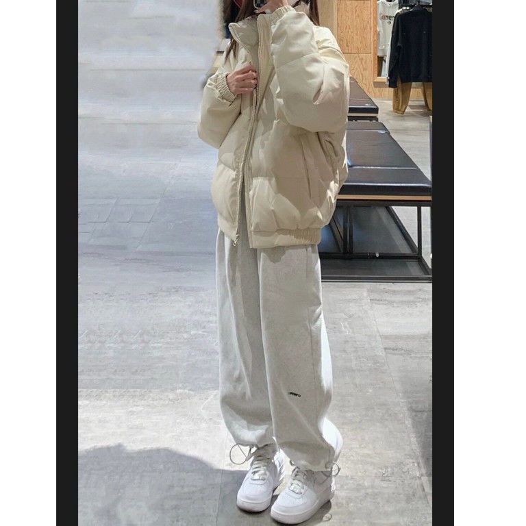 ☃☼Quần Thể Thao Rút Dây Ống Rộng Phong Cách Thu Đông Hàng Mới Dành Cho Nữ