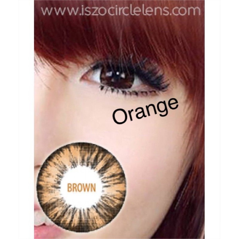 lens brown 14.2dp 0 độ