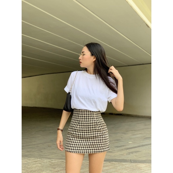 Áo thun trắng basic freesize | PLAIN TSHIRT