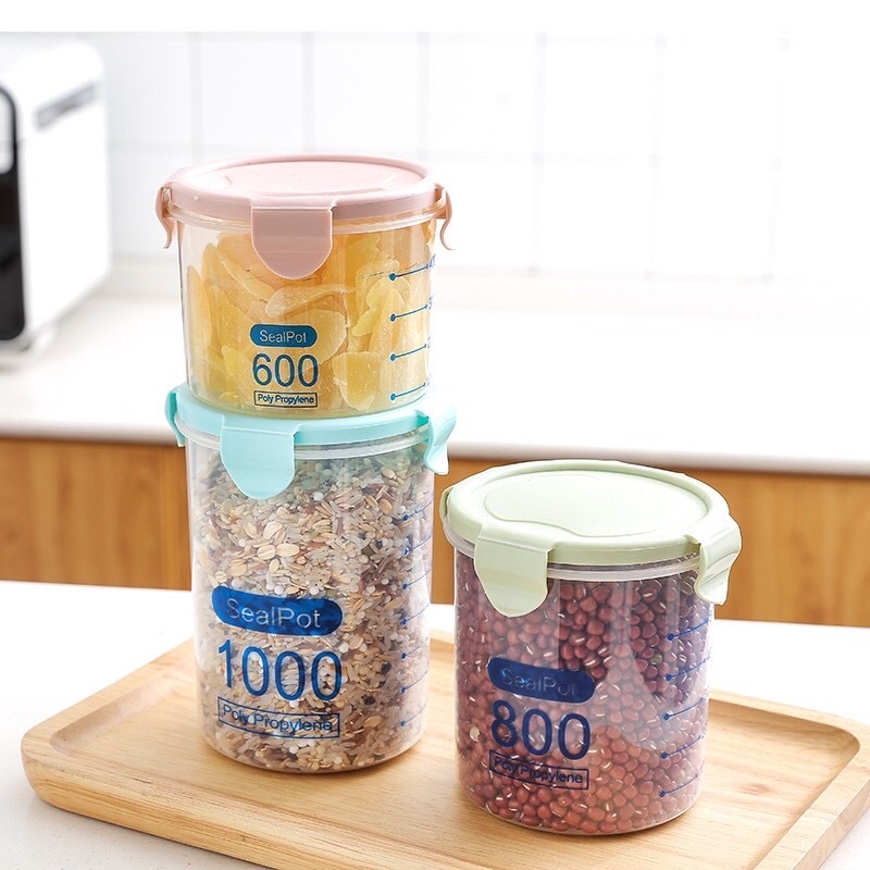 Sét 3 hộp đựng thực phẩm tủ lạnh chia vạch 1 bộ gồm 3 hộp đựng tích lần lượt 600ml 800ml 1000ml