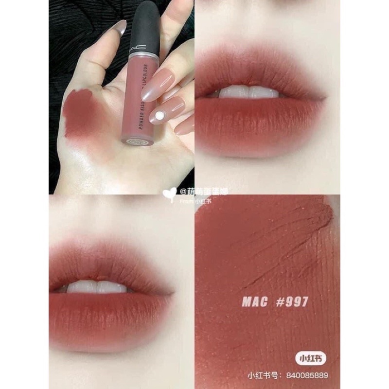 Son Kem Mac Powder Kiss Liquid Lipcolour #997 Over The Taupe