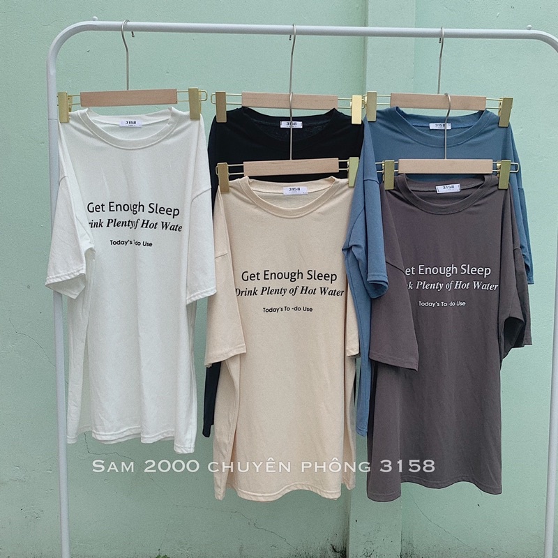 Áo Phông 3158 freesize from rộng  [ ảnh và video shop tự chụp ]