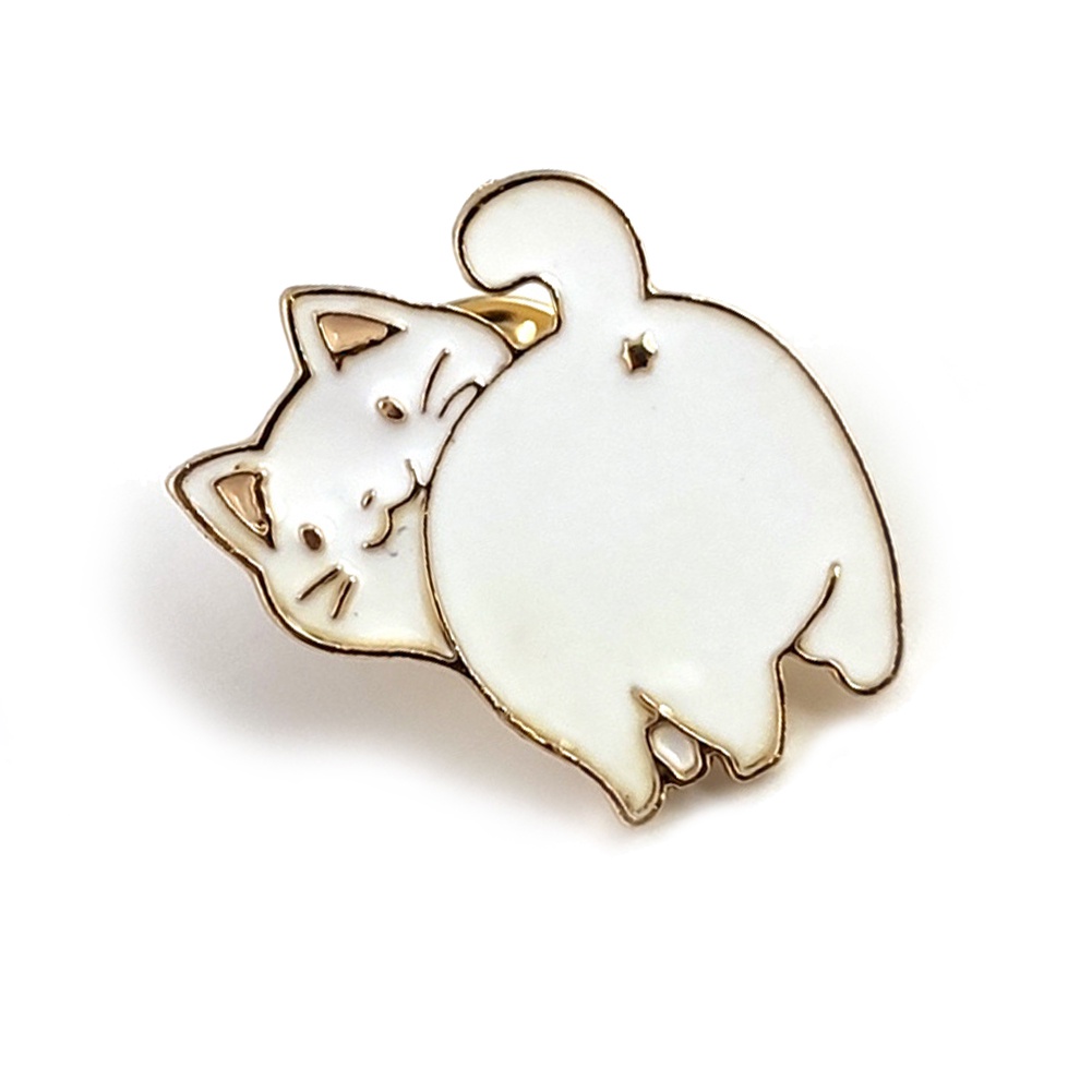 Ghim cài áo kim loại thiết kế động vật hoạt hình dễ thương