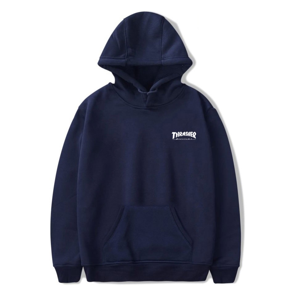 THRASHER Áo Hoodie Cotton Dáng Rộng Phong Cách Hip Hop Đường Phố Cho Nam Nữ Big Size XXS-4XL 1236C