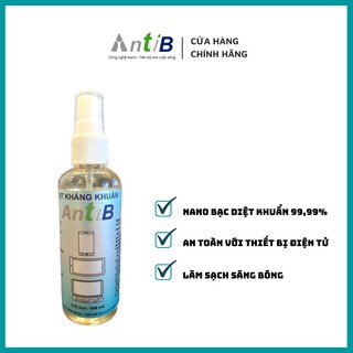 Xịt kháng khuẩn AntiB - Sản phẩm vệ sinh màn hình laptop, điện thoại