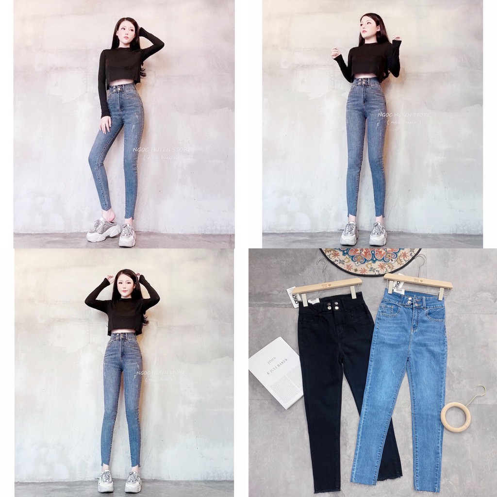 QUẦN BÒ CẠP CAO 4 KHUY NỮ CO GIÃN TÔN DÁNG