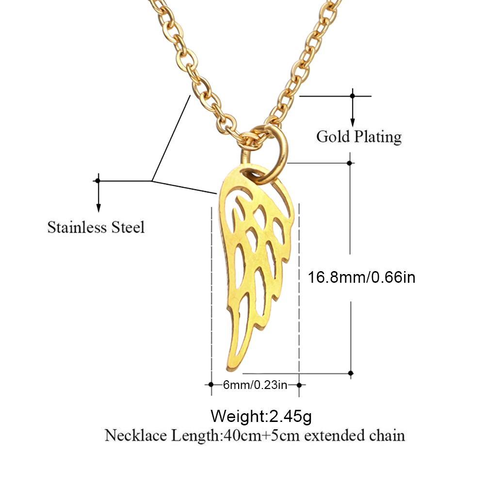 ROSE Vòng cổ Cánh Thiên Thần Đính Đá Sang Trọng