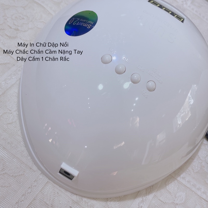 Máy hơ gel sun5 tem xanh, máy hơ móng tay