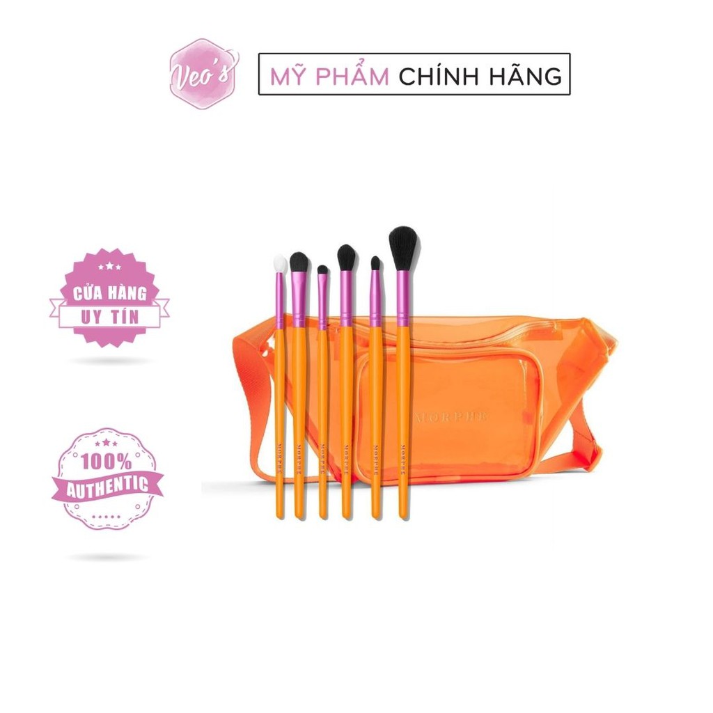 Set cọ Morphe Vip Sweep by Saweetie (6 cọ mắt kèm túi)