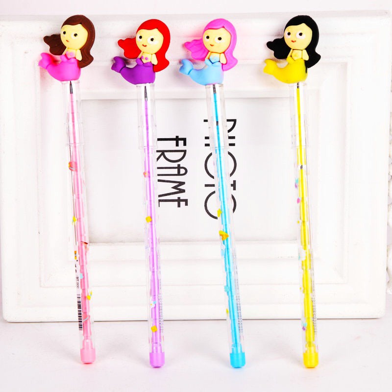 Bút Chì Khúc VPPT&amp;T Mẫu Nàng Tiên Cá Giao Màu Ngẫu Nhiên CK0351