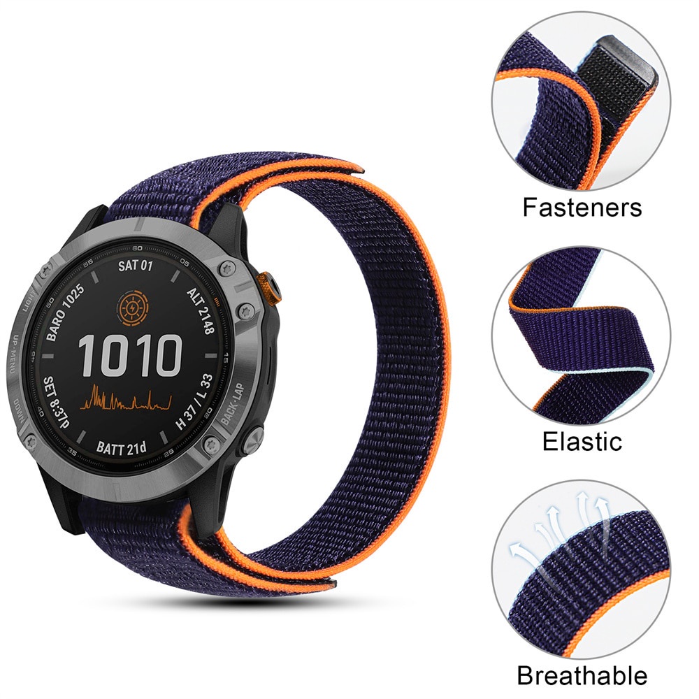 Dây Đeo nylon 26mm 22mm 20mm Cho Garmin Fenix 5 5x 5s Plus / 6 6x 6s Pro / Forerunner 935 945