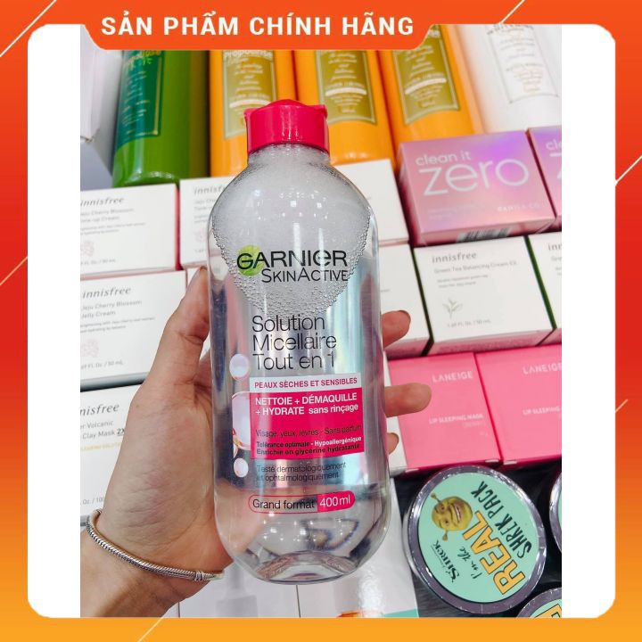 Nước Tẩy Trang GARNIER Pháp 400ml làm sạch lớp trang điểm, dịu nhẹ không khô da | BigBuy360 - bigbuy360.vn