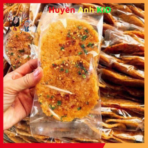 Đồ ăn vặt gói 100Gr cơm cháy mắm hành loại to ăn vặt ngon giòn hấp dẫn