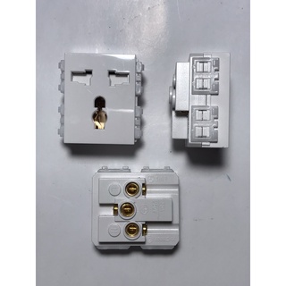 hạt ổ cắm đơn, đôi 2-3 chấu S18CC