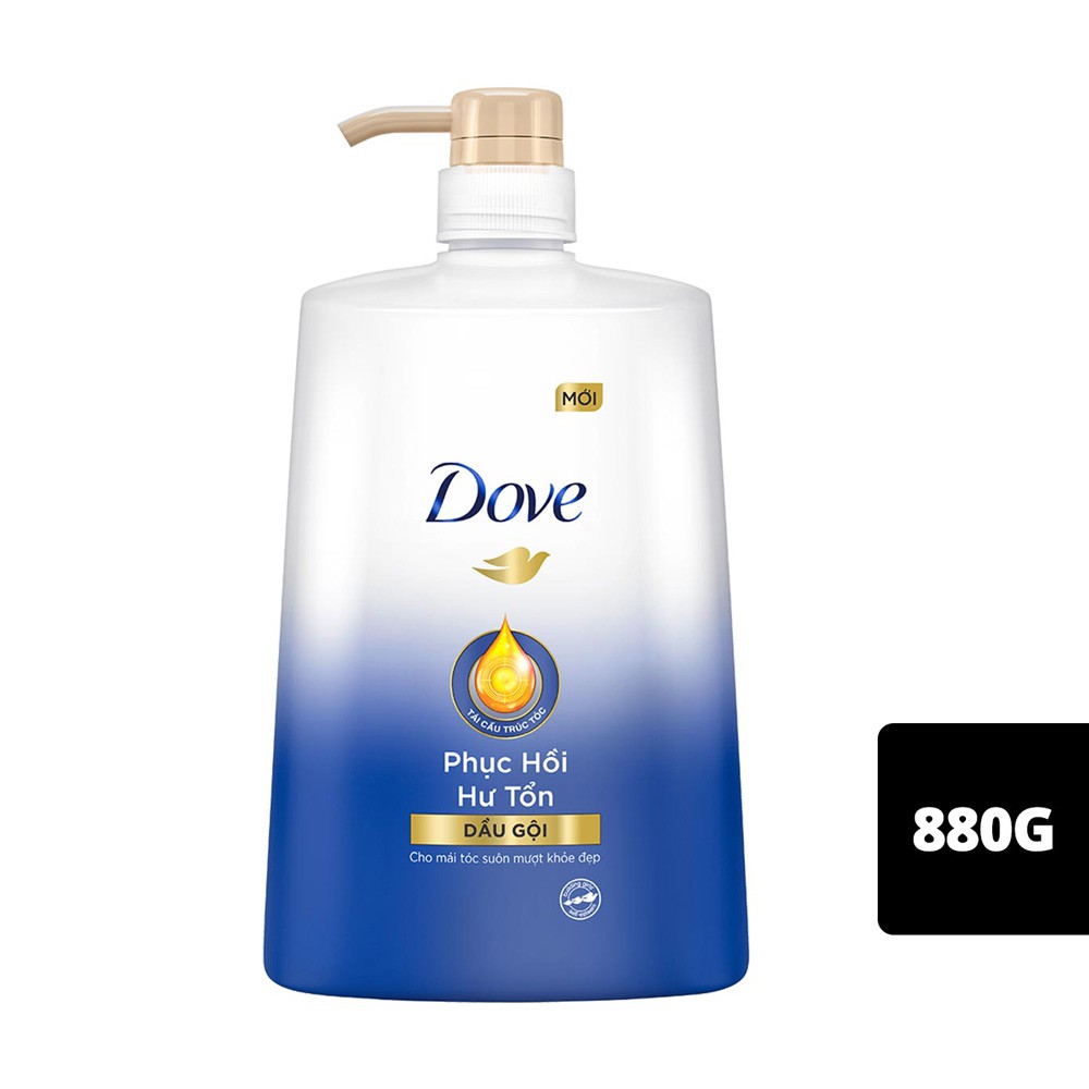 Dầu Gội Dove Hỗ Trợ Phục Hồi Tóc Hư Tổn 880g