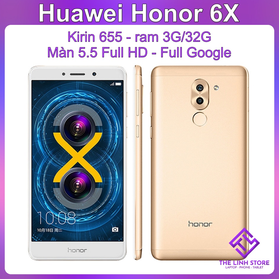 Điện thoại Huawei Honor 6X ram 4G/32G - Huawei GR5 - Camera kép